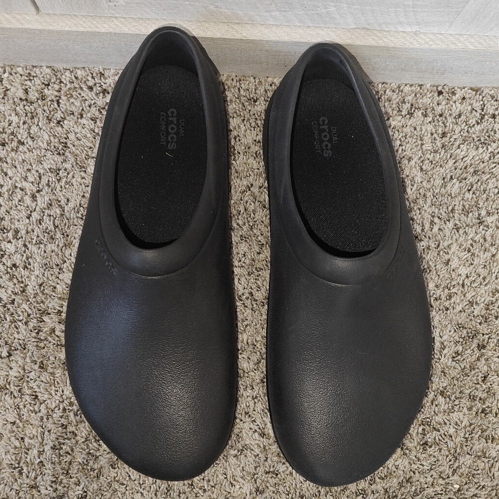 Crocs Unisex Adult On The Clock Work Slip On Clogs Size Mens 12 - Picture 4 of 8